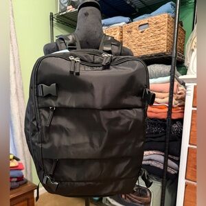 Sleek Black Travel Backpack